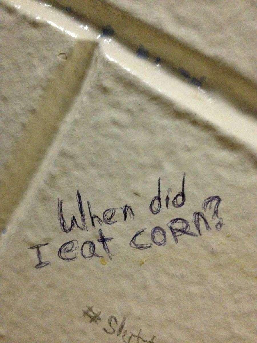When did I eat corn