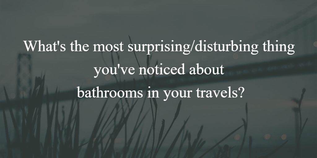 Travel: Bathroom secrets