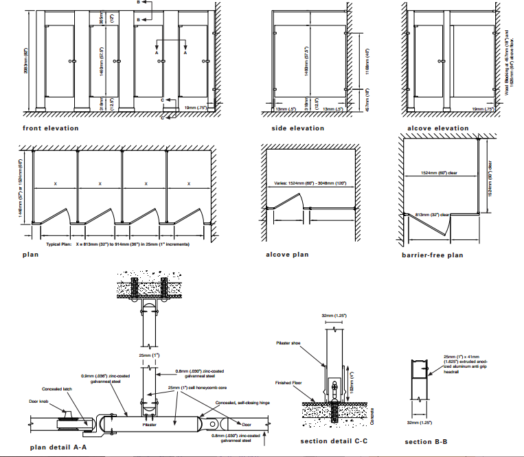 Bathroom Partitions & Toilet Partitions by FlushMetal Partitions